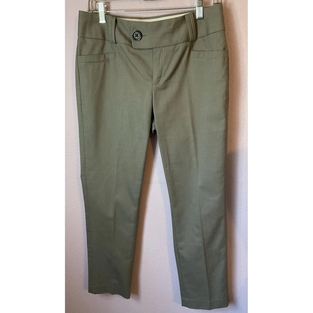 Banana Republic Green Dress Pants Stretch Size 6